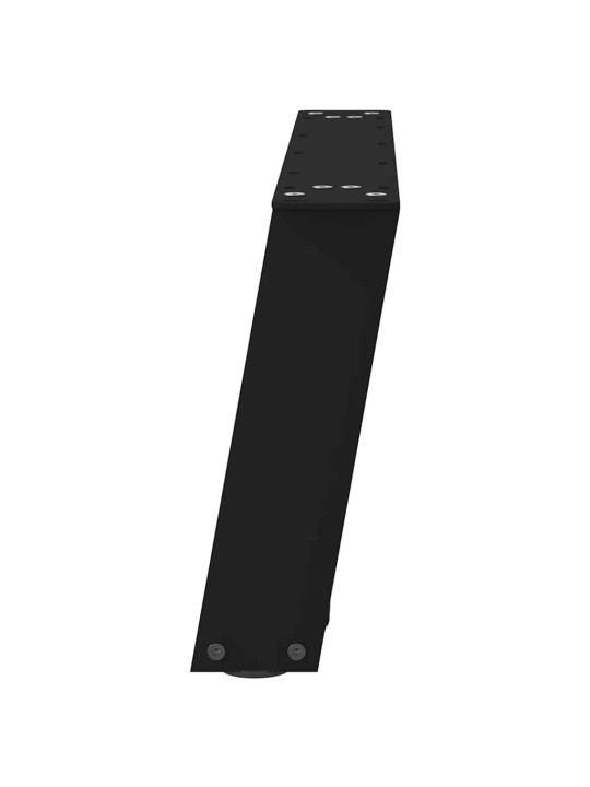 Sohvapöydän jalat u-muotoiset 2 kpl musta 70x(30-31) cm teräs