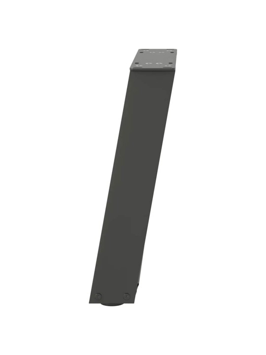 Sohvapöydän jalat u-muotoiset 2 kpl antrasiitti 28x(42-43) cm teräs