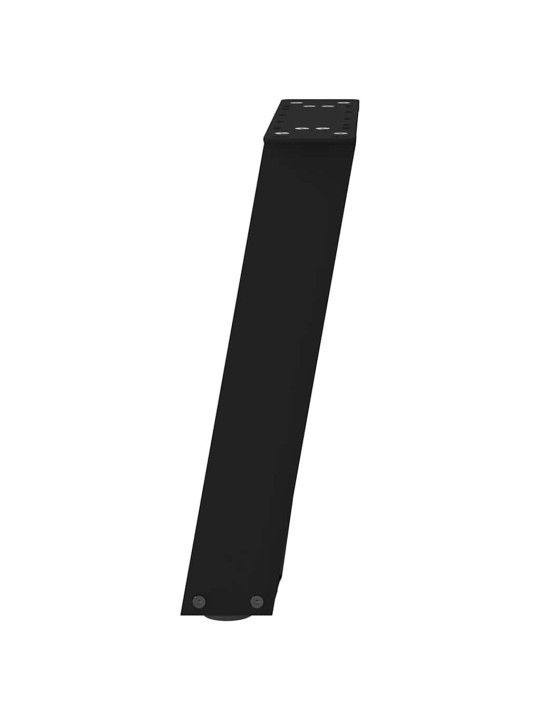 Sohvapöydän jalat u-muotoiset 2 kpl musta 38x(42-43) cm teräs