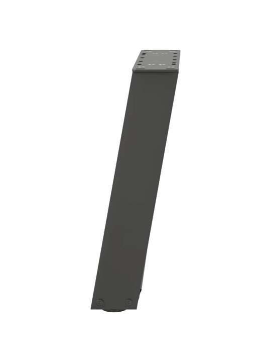 Sohvapöydän jalat u-muotoiset 2 kpl antrasiitti 38x(42-43) cm teräs