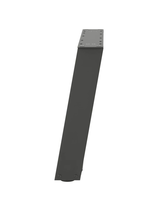 Sohvapöydän jalat u-muotoiset 2 kpl antrasiitti 50x(42-43) cm teräs