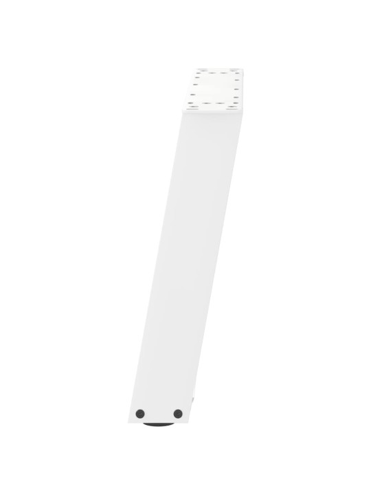 Sohvapöydän jalat u-muotoiset 2 kpl valkoinen 60x(42-43) cm teräs