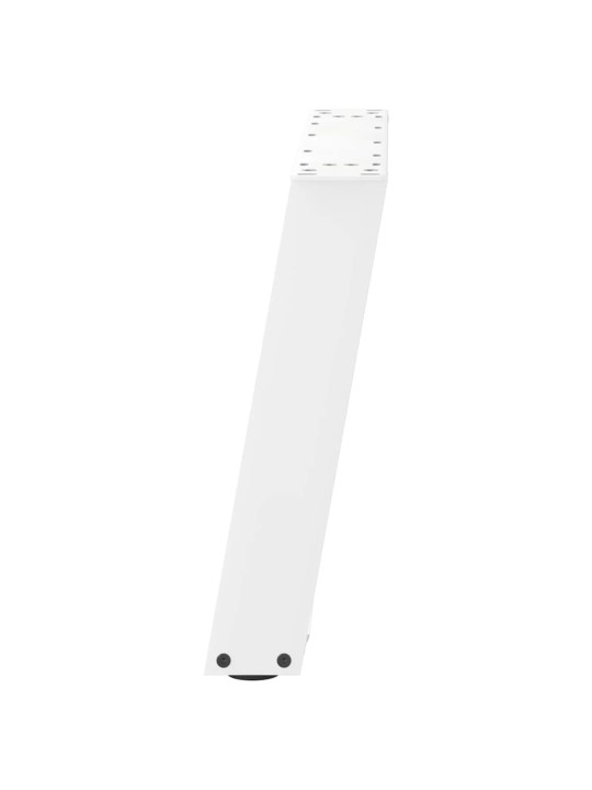Sohvapöydän jalat u-muotoiset 2 kpl valkoinen 70x(42-43) cm teräs