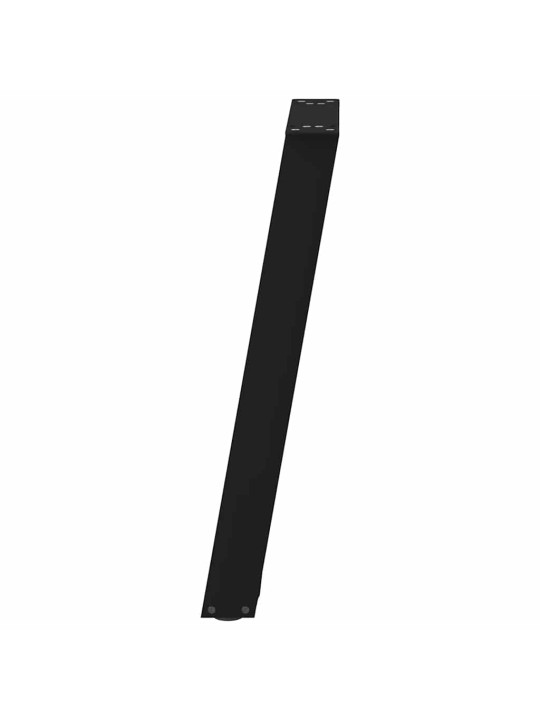 Konsolipöydän jalat u-muotoiset 2 kpl musta 28x(72-73) cm teräs