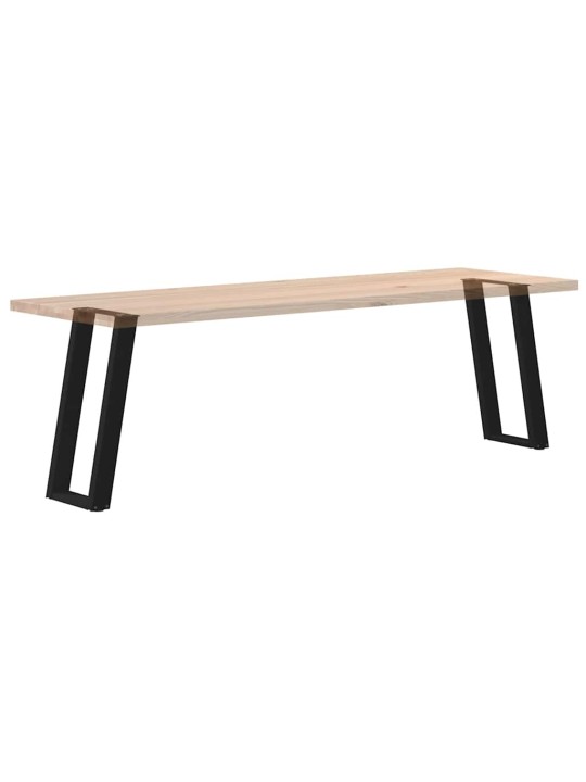 Konsolipöydän jalat u-muotoiset 2 kpl musta 38x(72-73) cm teräs