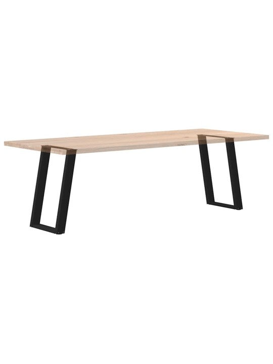 Ruokapöydän jalat u-muotoiset 2 kpl musta 50x(72-73) cm teräs