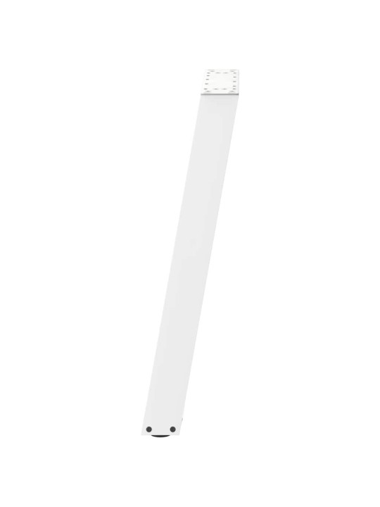 Ruokapöydän jalat u-muotoiset 2 kpl valkoinen 50x(72-73) cm teräs