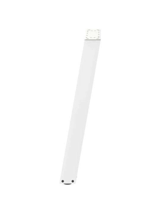Ruokapöydän jalat u-muotoiset 2 kpl valkoinen 60x(72-73) cm teräs