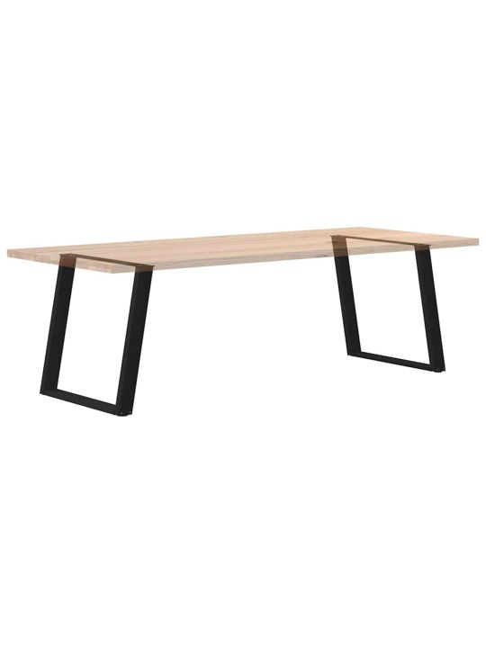 Ruokapöydän jalat u-muotoiset 2 kpl musta 70x(72-73) cm teräs