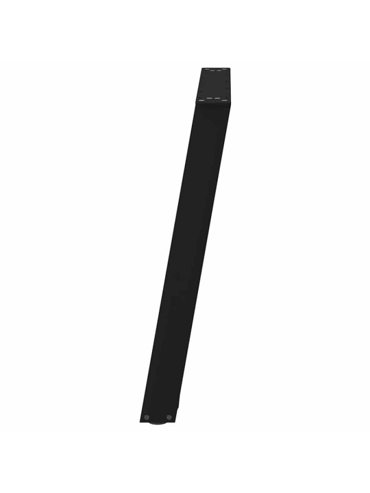 Ruokapöydän jalat u-muotoiset 2 kpl musta 80x(72-73) cm teräs