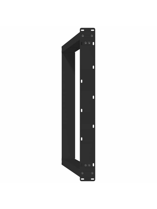 Ruokapöydän jalat u-muotoiset 2 kpl musta 80x(72-73) cm teräs