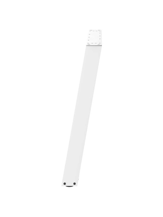 Ruokapöydän jalat u-muotoiset 2 kpl valkoinen 100x(72-73) cm teräs