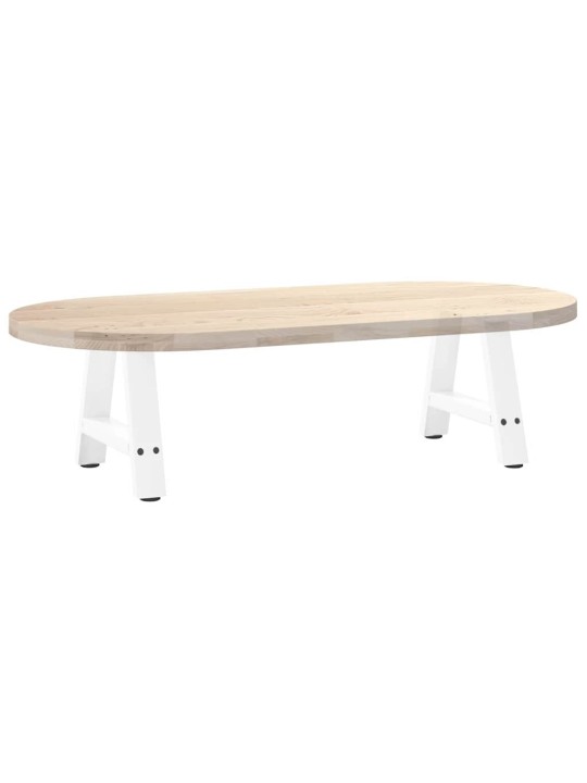 Sohvapöydän jalat a-muotoiset 2 kpl valkoinen 40x(30-31) cm teräs