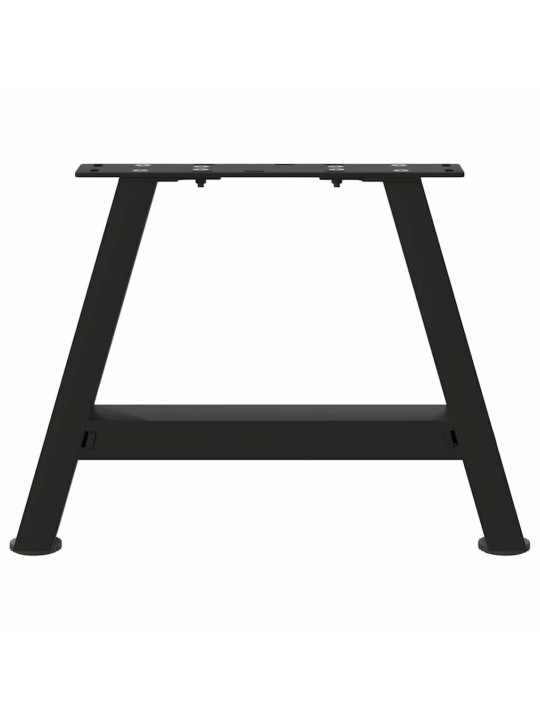Sohvapöydän jalat a-muotoiset 2 kpl musta 50x(30-31) cm teräs