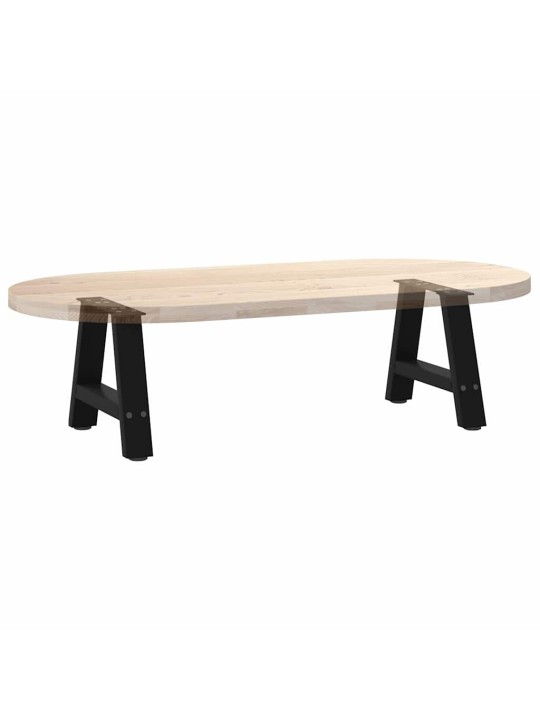 Sohvapöydän jalat a-muotoiset 2 kpl musta 50x(30-31) cm teräs
