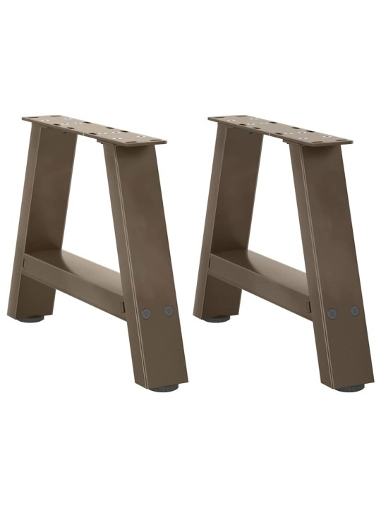Sohvapöydän jalat a-muotoiset 2 kpl 50x(30-31) cm teräs