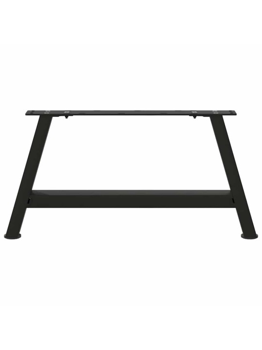 Sohvapöydän jalat a-muotoiset 2 kpl musta 60x(30-31) cm teräs