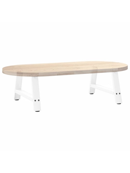 Sohvapöydän jalat a-muotoiset 2 kpl valkoinen 60x(30-31) cm teräs