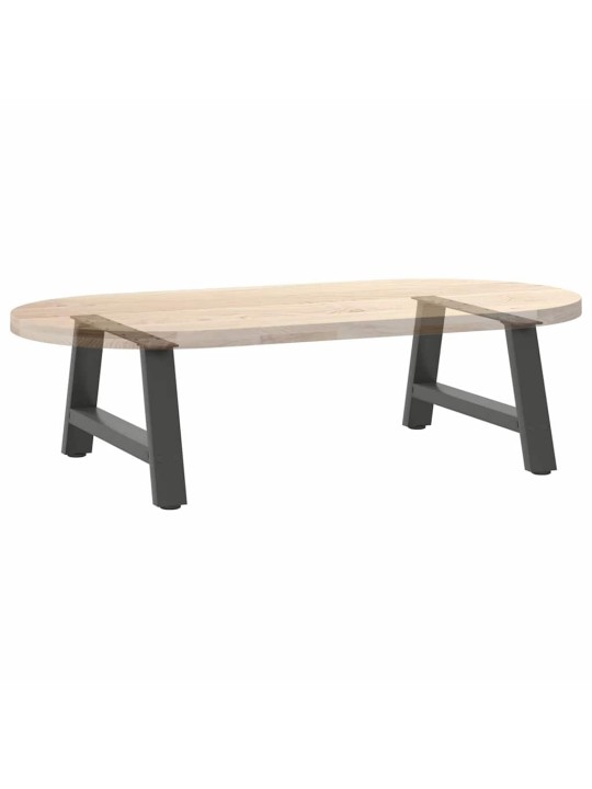 Sohvapöydän jalat a-muotoiset 2 kpl antrasiitti 60x(30-31) cm teräs