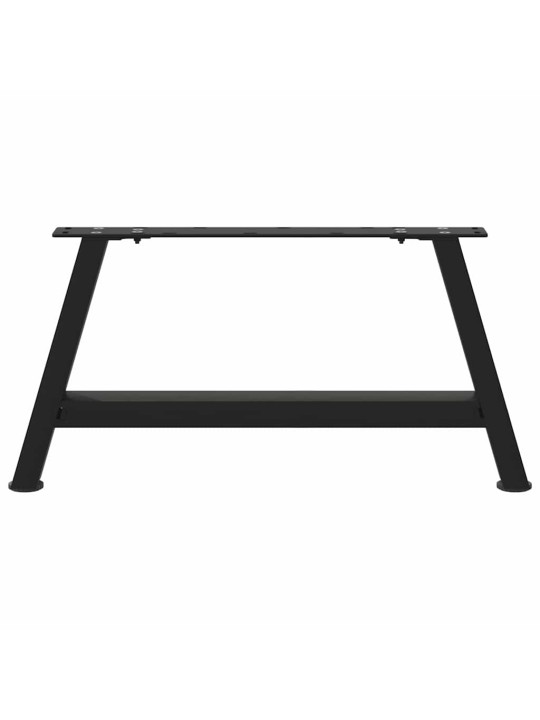 Sohvapöydän jalat a-muotoiset 2 kpl musta 70x(30-31) cm teräs