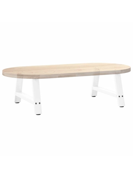 Sohvapöydän jalat a-muotoiset 2 kpl valkoinen 70x(30-31) cm teräs
