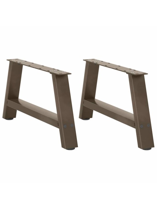 Sohvapöydän jalat a-muotoiset 2 kpl 70x(30-31) cm teräs