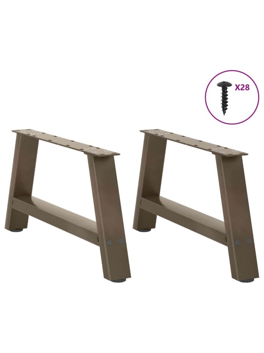 Sohvapöydän jalat a-muotoiset 2 kpl 70x(30-31) cm teräs