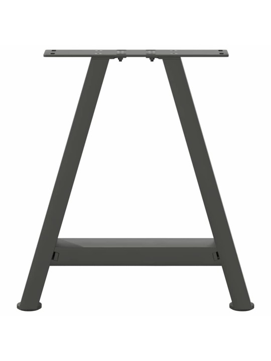 Sohvapöydän jalat a-muotoiset 2 kpl antrasiitti 38x(42-43) cm teräs