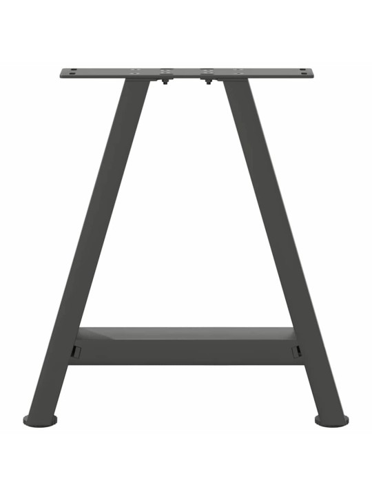 Sohvapöydän jalat a-muotoiset 2 kpl antrasiitti 50x(42-43) cm teräs