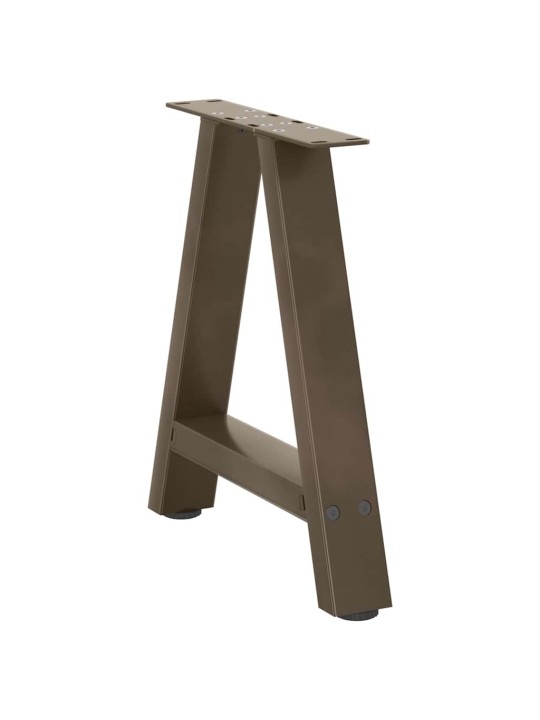 Sohvapöydän jalat a-muotoiset 2 kpl 50x(42-43) cm teräs