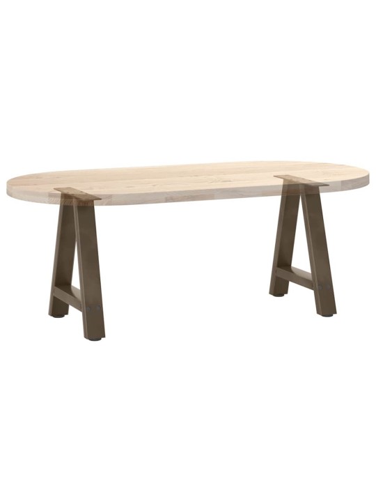 Sohvapöydän jalat a-muotoiset 2 kpl 50x(42-43) cm teräs