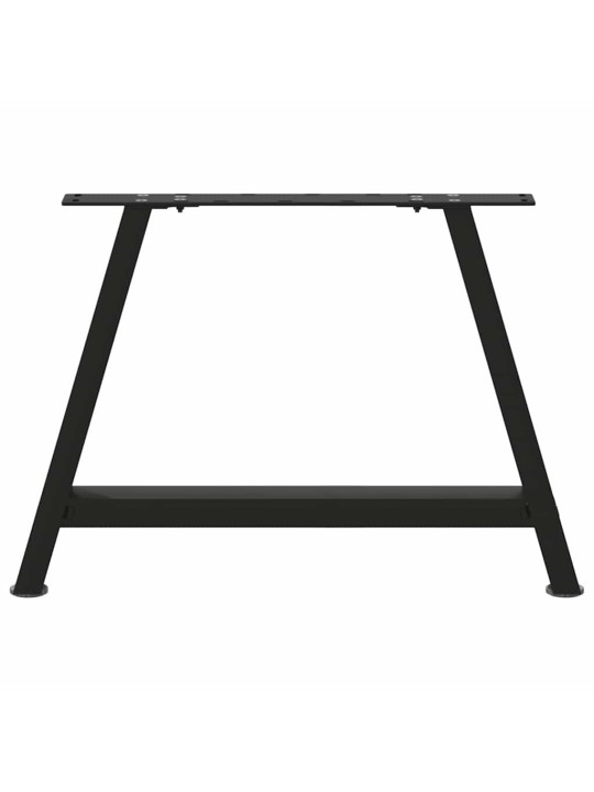 Sohvapöydän jalat a-muotoiset 2 kpl musta 60x(42-43) cm teräs