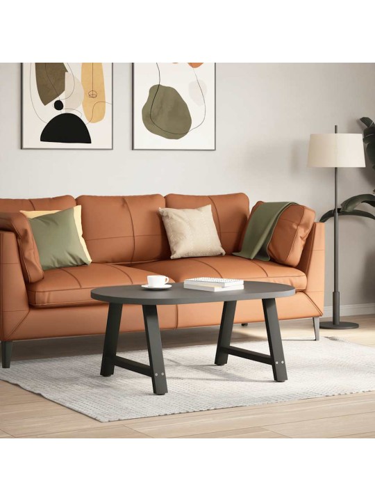 Sohvapöydän jalat a-muotoiset 2 kpl musta 70x(42-43) cm teräs