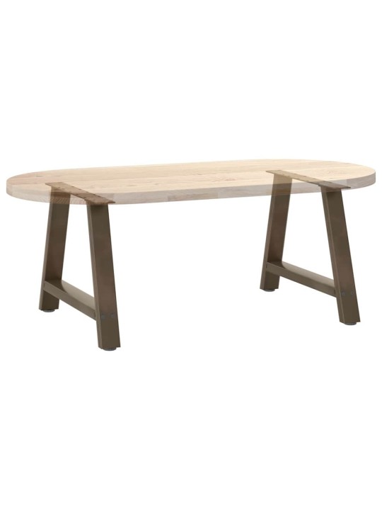 Sohvapöydän jalat a-muotoiset 2 kpl 70x(42-43) cm teräs