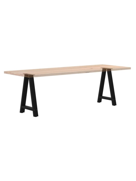 Ruokapöydän jalat a-muotoiset 2 kpl musta 50x(72-73) cm teräs