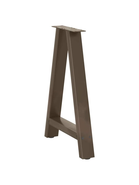 Ruokapöydän jalat a-muotoiset 2 kpl 50x(72-73) cm teräs