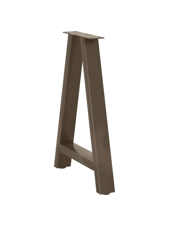 Ruokapöydän jalat a-muotoiset 2 kpl 60x(72-73) cm teräs