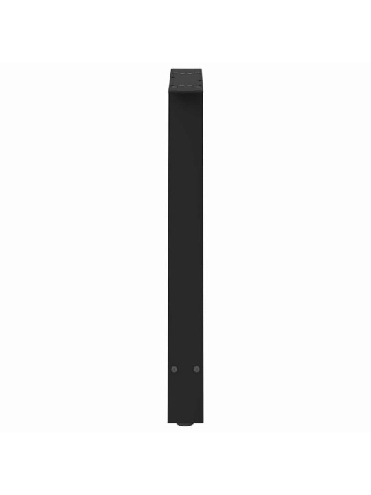Ruokapöydän jalat a-muotoiset 2 kpl musta 80x(72-73) cm teräs
