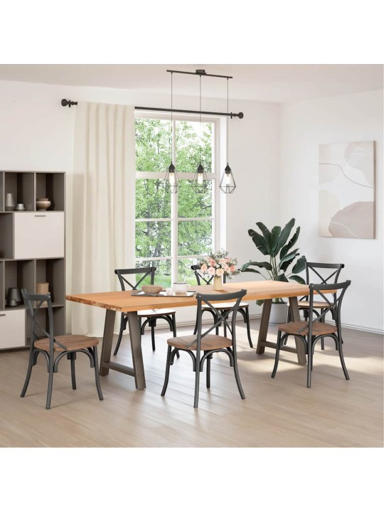 Ruokapöydän jalat a-muotoiset 2 kpl 80x(72-73) cm teräs