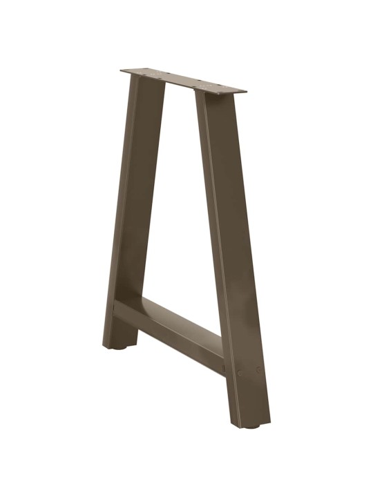 Ruokapöydän jalat a-muotoiset 2 kpl 80x(72-73) cm teräs