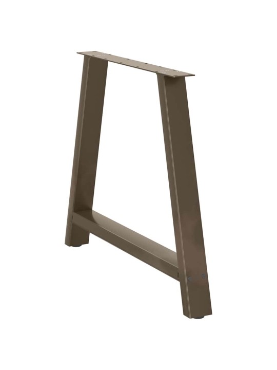 Ruokapöydän jalat a-muotoiset 2 kpl 90x(72-73) cm teräs