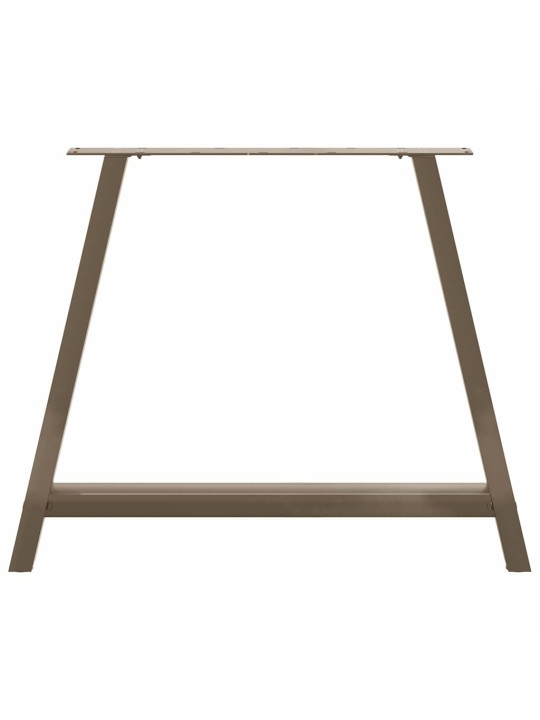 Ruokapöydän jalat a-muotoiset 2 kpl 90x(72-73) cm teräs