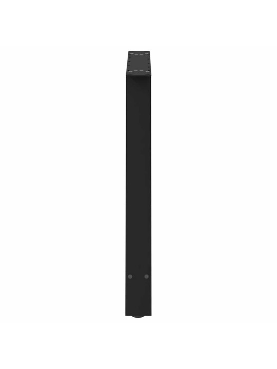 Ruokapöydän jalat a-muotoiset 2 kpl musta 100x(72-73) cm teräs