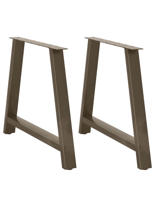Ruokapöydän jalat a-muotoiset 2 kpl 100x(72-73) cm teräs