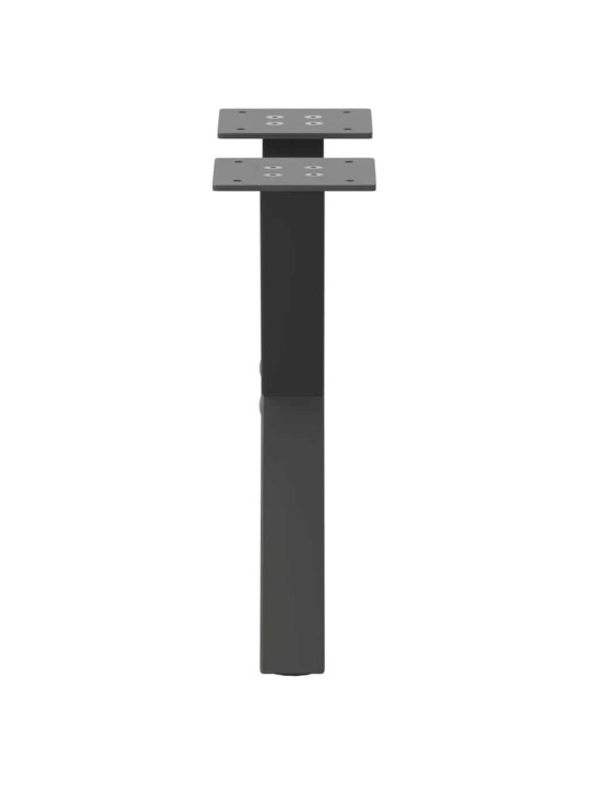 Sohvapöydän jalat x-muotoiset 2 kpl antrasiitti 30x(30-31) cm teräs