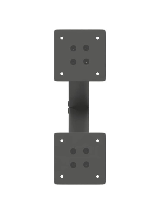 Sohvapöydän jalat x-muotoiset 2 kpl antrasiitti 30x(30-31) cm teräs