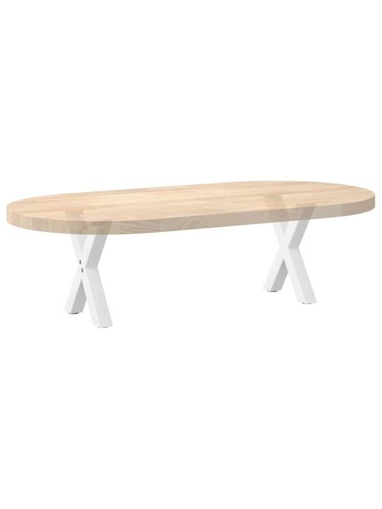 Sohvapöydän jalat x-muotoiset 2 kpl valkoinen 40x(30-31) cm teräs