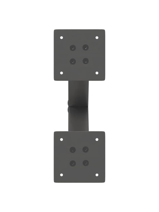 Sohvapöydän jalat x-muotoiset 2 kpl antrasiitti 40x(30-31) cm teräs