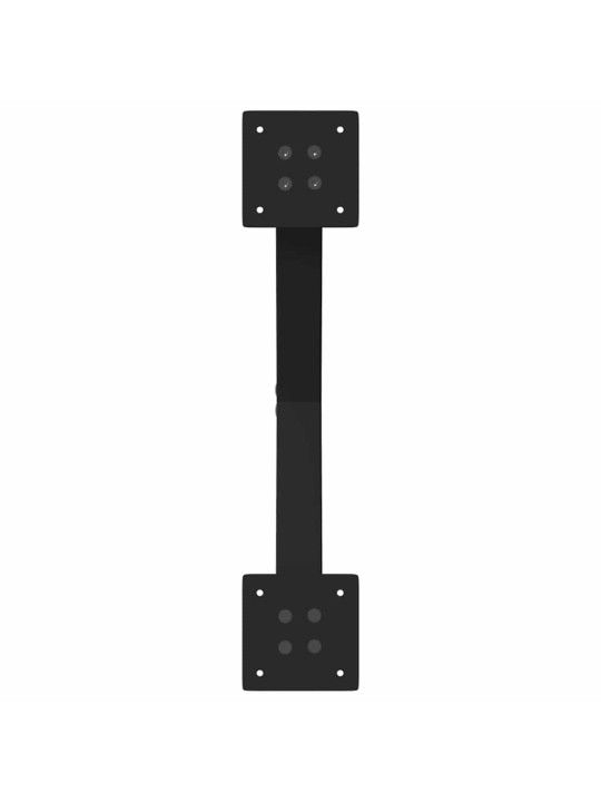 Sohvapöydän jalat x-muotoiset 2 kpl musta 50x(30-31) cm teräs