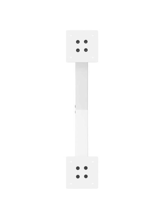 Sohvapöydän jalat x-muotoiset 2 kpl valkoinen 50x(30-31) cm teräs